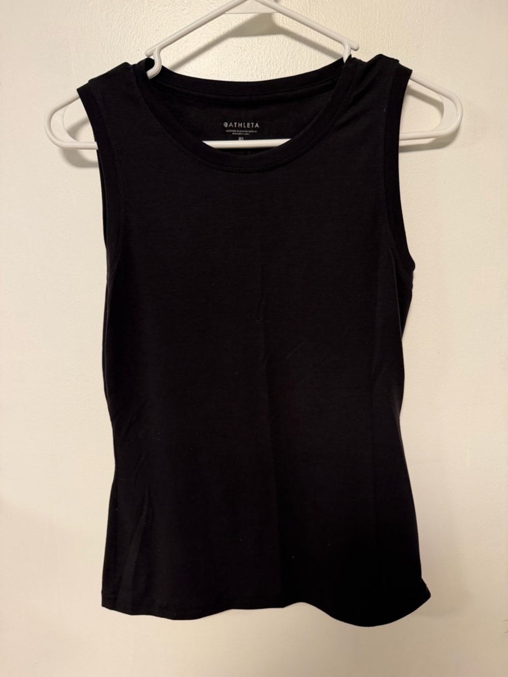 Athleta Black Crewneck Muscle Tank